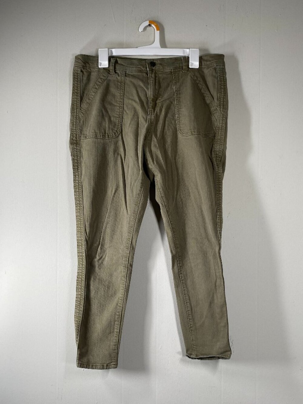 Banana Republic SKINNY FIT Utility Jeans Women's 32 Mid Rise Green Casual